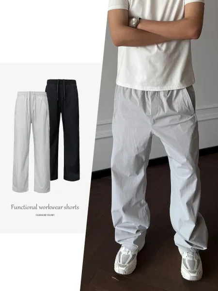 Design Utility Jogger Pants Light Gray Pants - 5