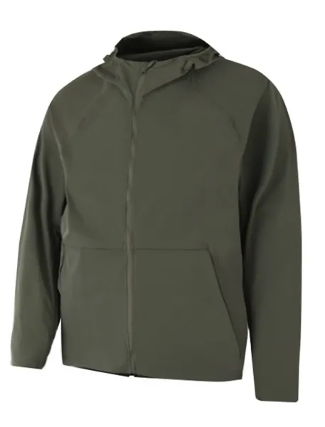 Design Lightweight Hooded Windbreaker Jacket in Slate Blue - 7