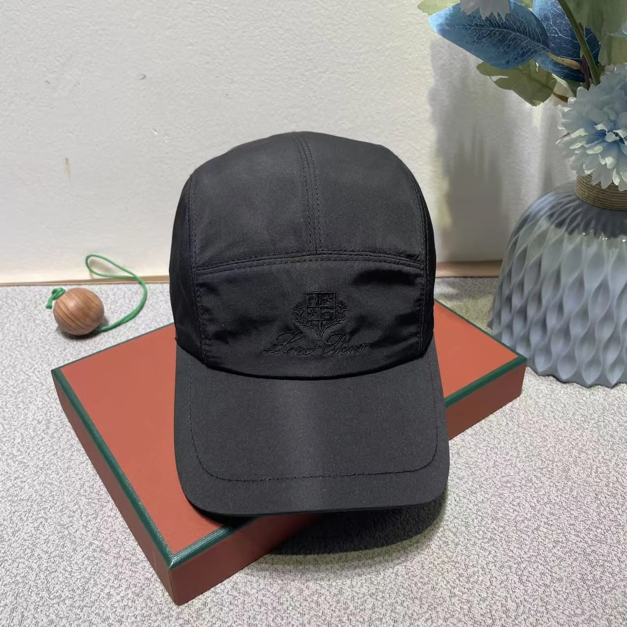 Loewe Baseball Cap Beige Embroidered Logo Hat - 4