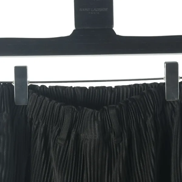 Design Pleated Wide-Leg Pants Charcoal Gray - 15