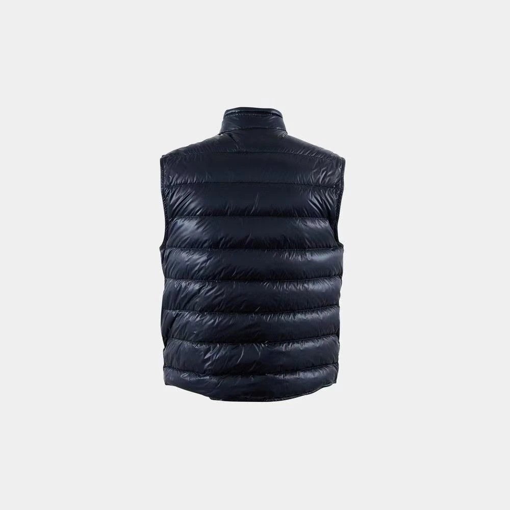 Moncler Down Vest Black with White Sleeve Contrast - 15