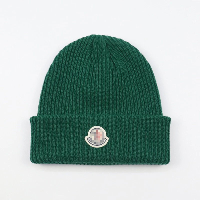Moncler Logo Beanie White Hat - 17