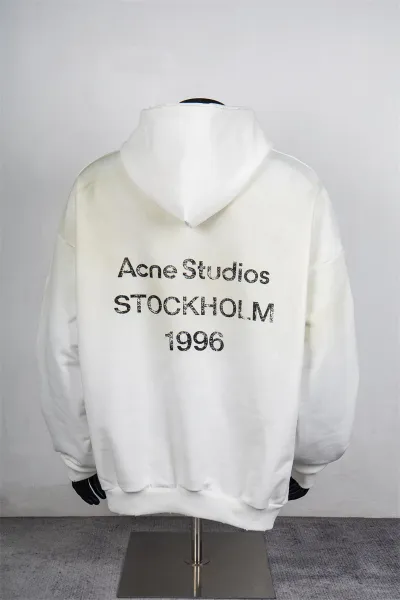 Acne Studios Stockholm 1996 Black Hoodie - 12