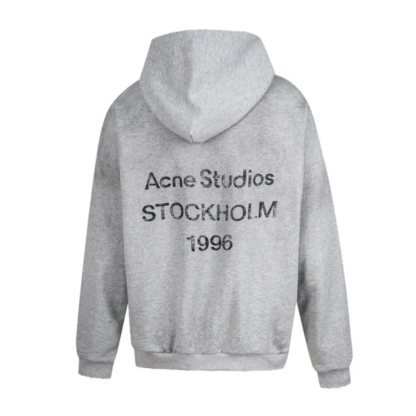 Acne Studios Stockholm 1996 Gray Hoodie - 1