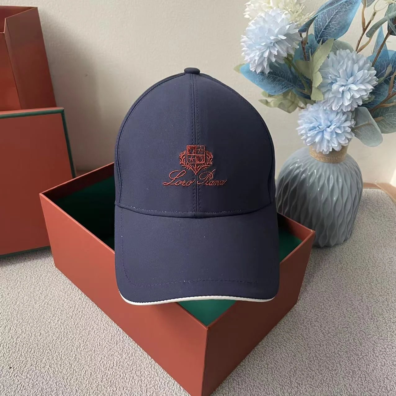 Loewe Baseball Cap Dusty Pink Embroidered Logo Cap - 9