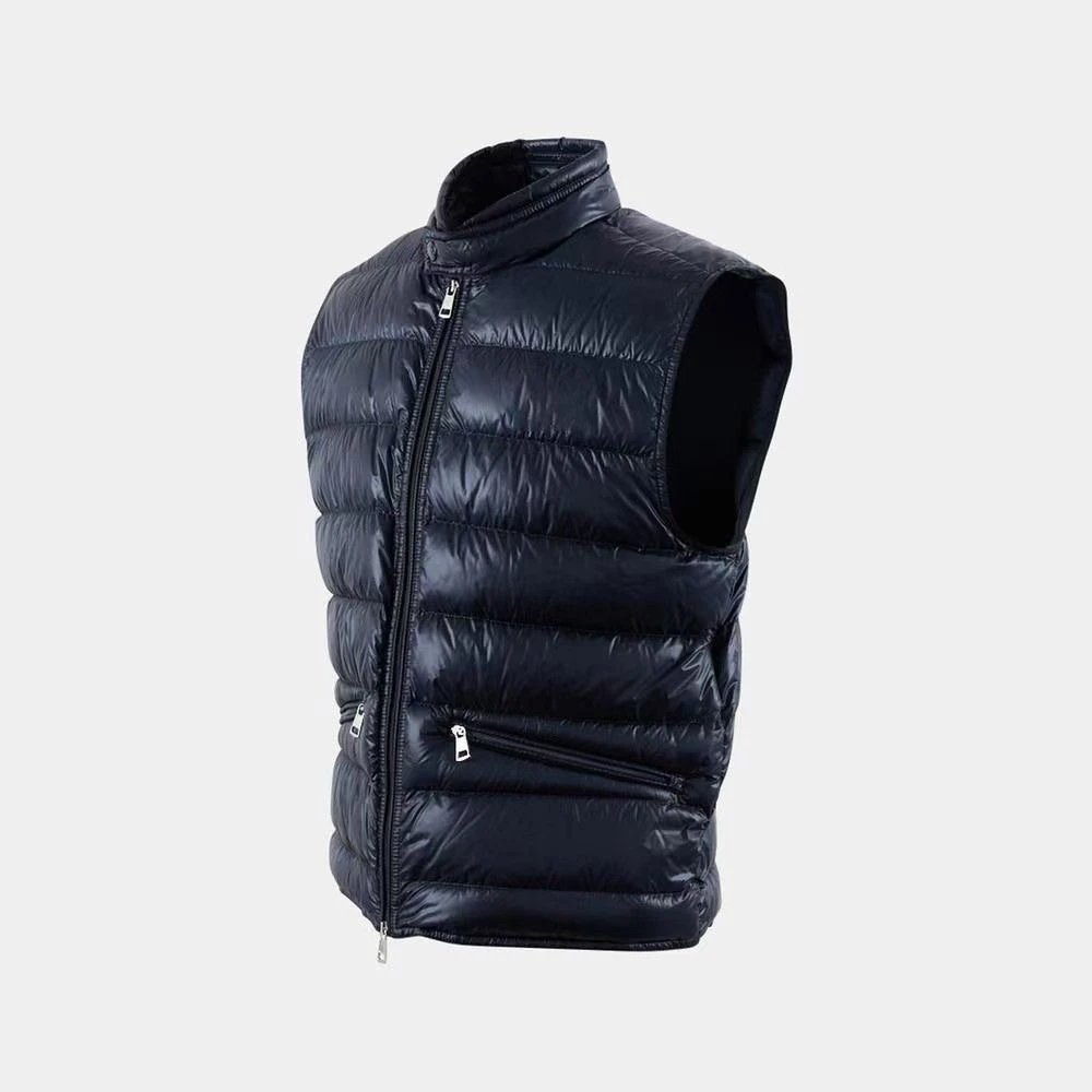 Moncler Down Vest Black with White Sleeve Contrast - 16