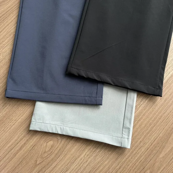 Design Wide-Leg Pants Navy Blue Pants - 18