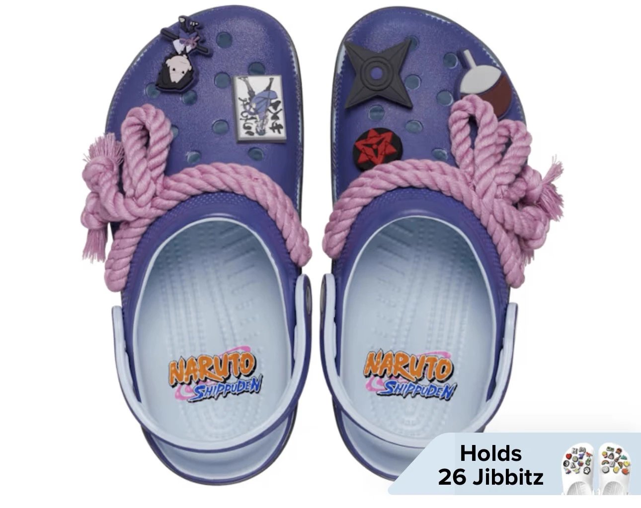 Crocs x Naruto Clog With Jutsu Charms Orange Kids Shoes Sandals - 7