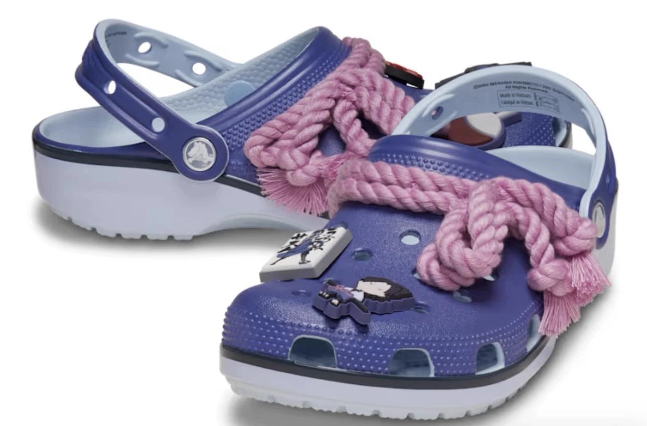 Crocs x Naruto Clog With Jutsu Charms Orange Kids Shoes Sandals - 8
