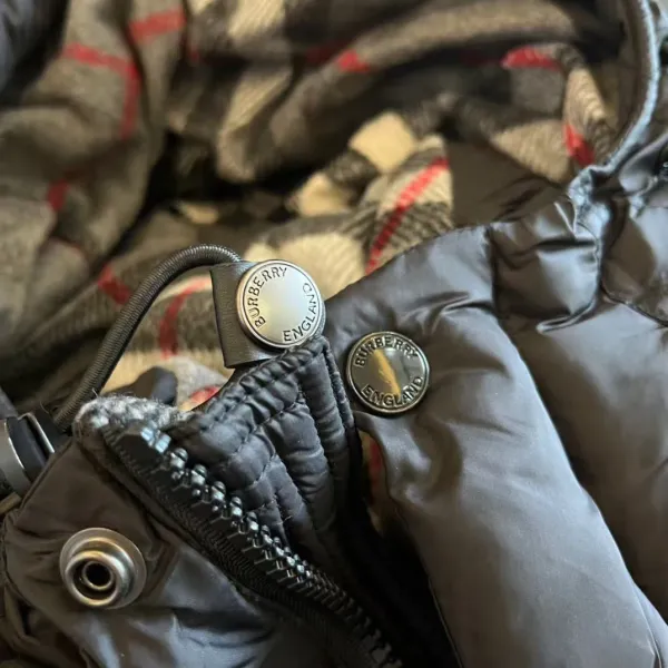 Burberry Hooded Down Jacket Beige - 14