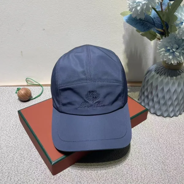 Loro Piana Five-Panel Cap Navy Blue Baseball Cap - 1