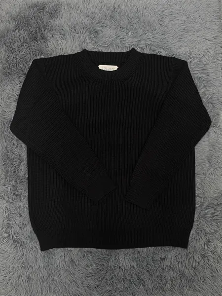Maison Margiela Ribbed Crewneck Sweater Beige - 3