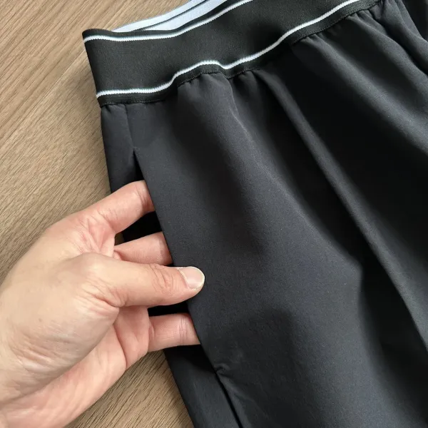 Design Wide-Leg Pants Navy Blue Pants - 12