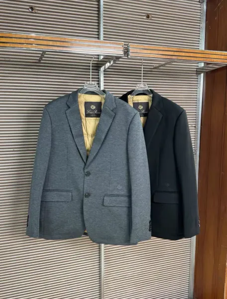 Loro Piana Navy Wool Blazer - 4