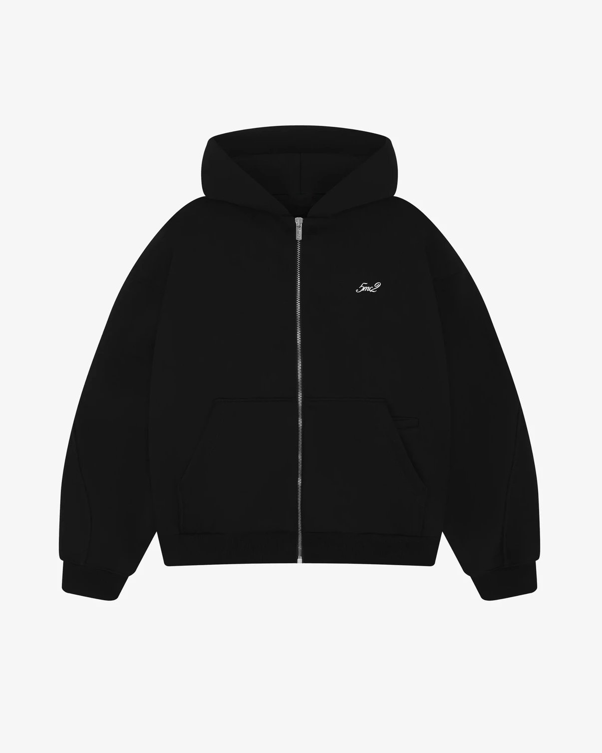 Black Zip-Up Hoodie