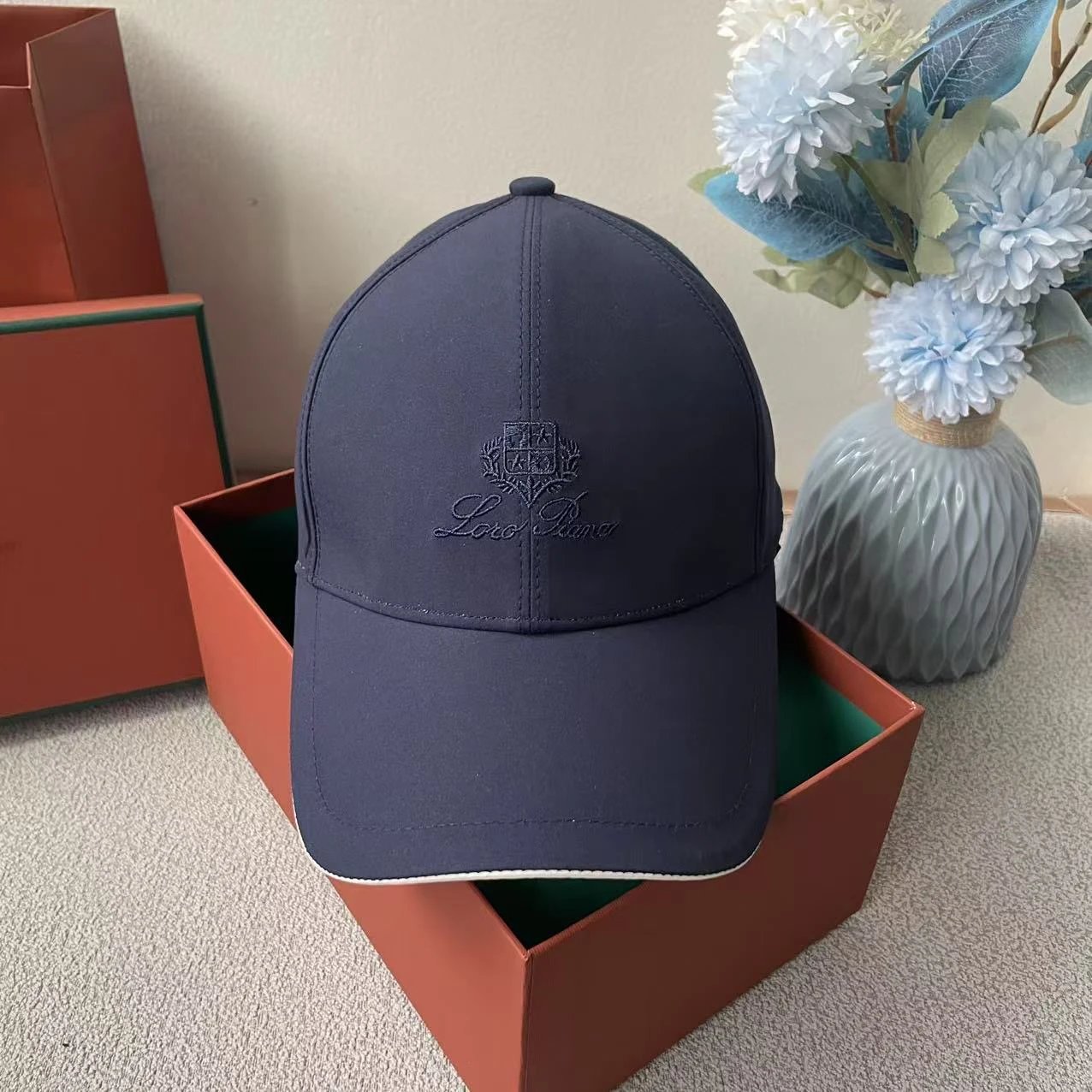 Loewe Baseball Cap Dusty Pink Embroidered Logo Cap - 10