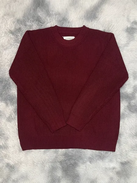 Maison Margiela Ribbed Crewneck Sweater Beige - 5