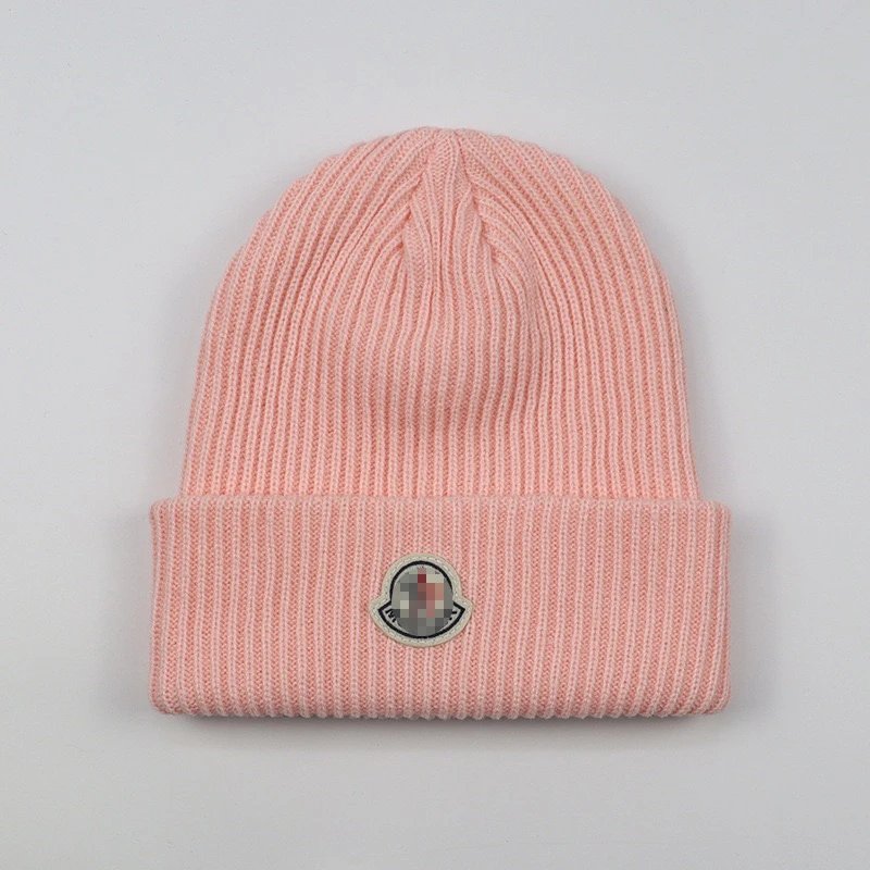 Moncler Logo Beanie White Hat - 14