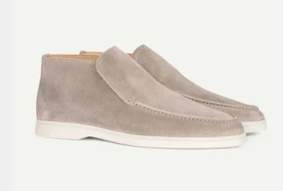 Tod's Gommino Loafers Beige Suede Casual Shoes - 4