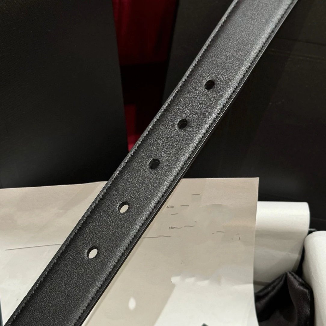 Saint Laurent Monogram Belt Tan Leather 2cm and 3cm Width Belts - 16