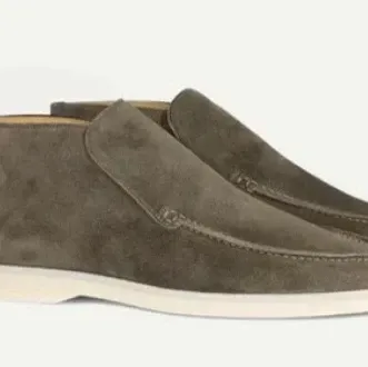 Tod's Gommino Loafers Olive Suede Casual Shoes - 1