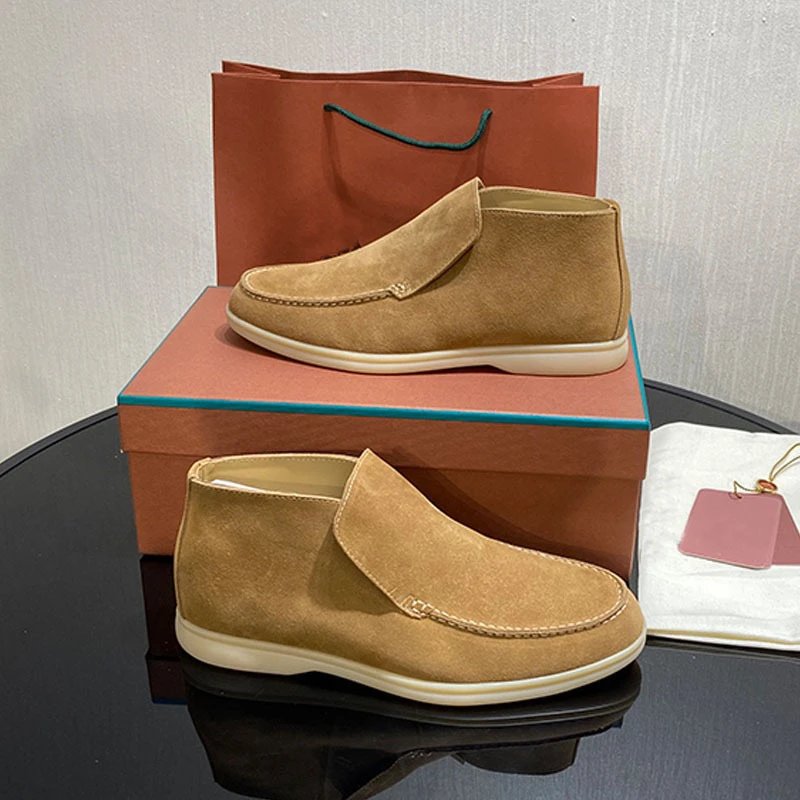 Tod's Gommino Loafers Beige Suede Casual Shoes - 11