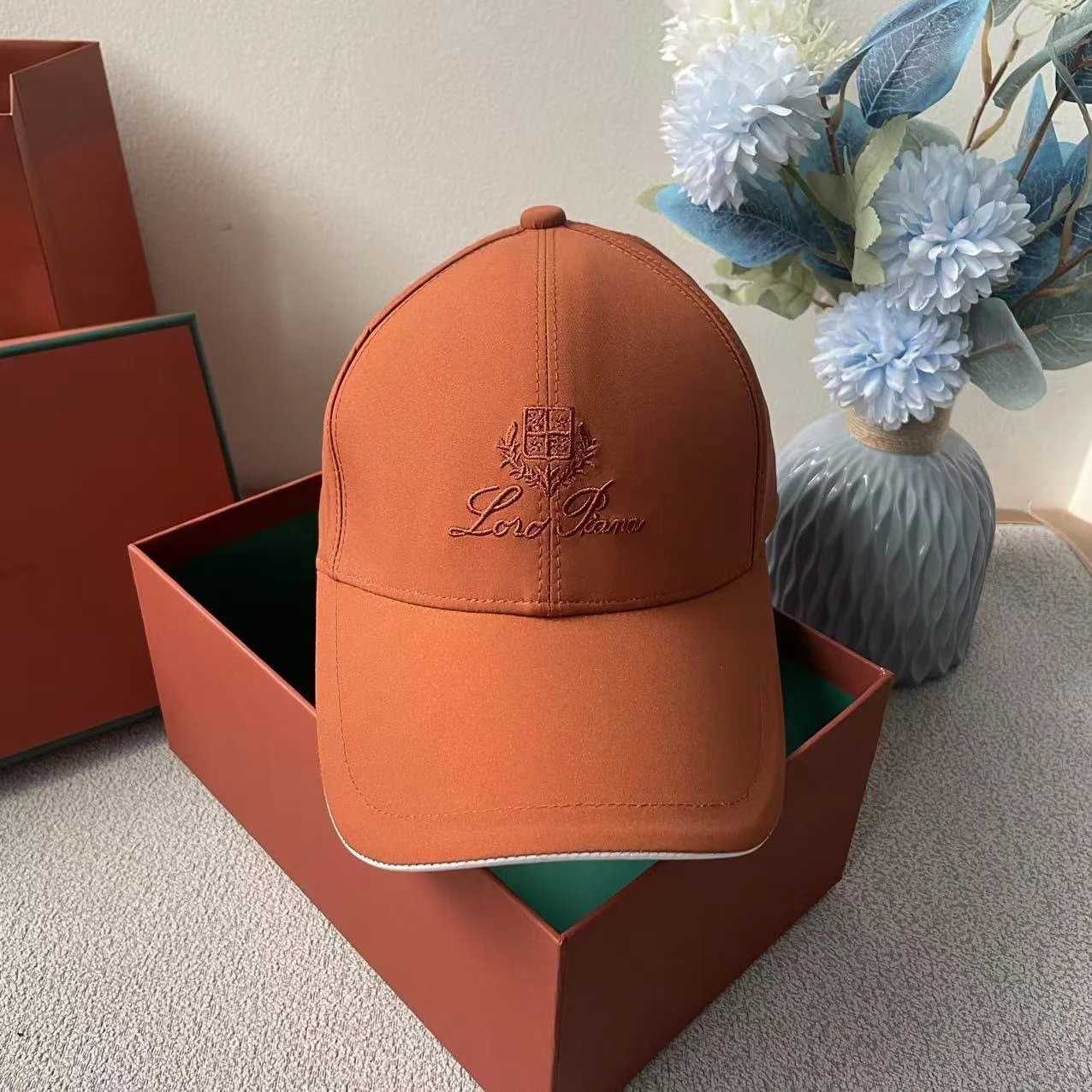 Loewe Baseball Cap Dusty Pink Embroidered Logo Cap - 11