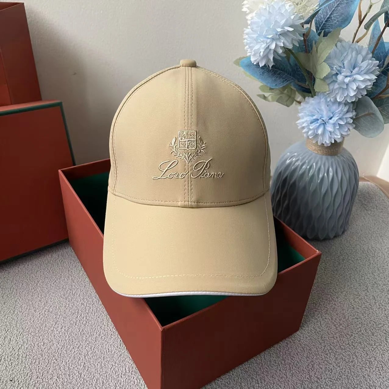 Loewe Baseball Cap Dusty Pink Embroidered Logo Cap - 14