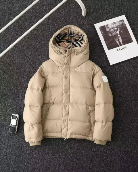 Burberry Hooded Down Jacket Beige - 7