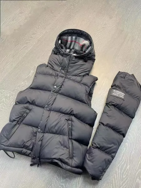 Burberry Hooded Down Jacket Beige - 16