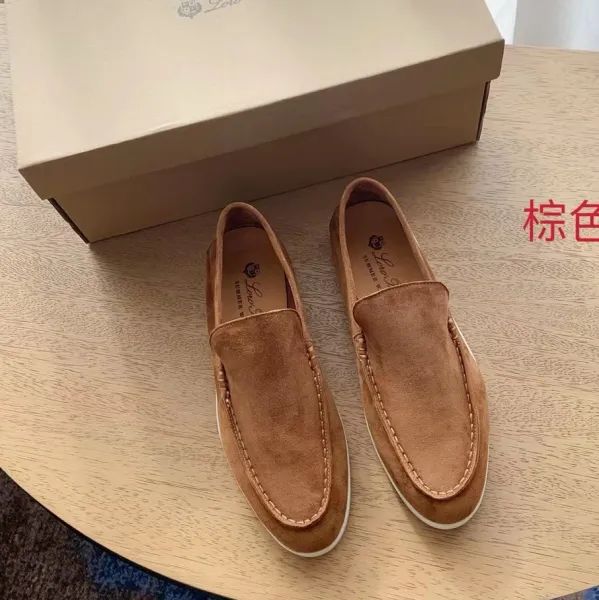 Loewe Loafer Brown Suede Casual Shoes - 1