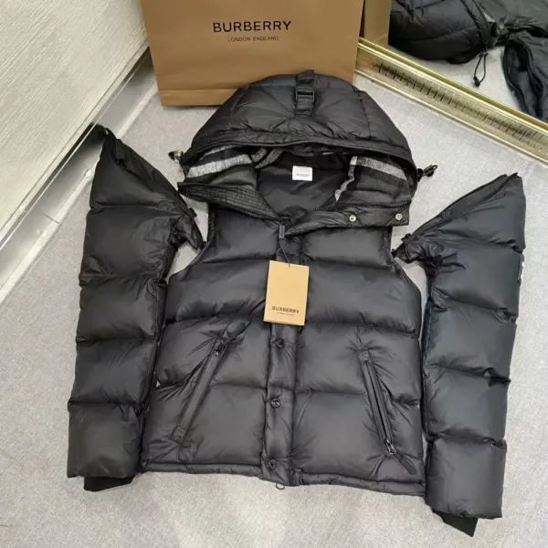 Burberry Hooded Down Jacket Beige - 19