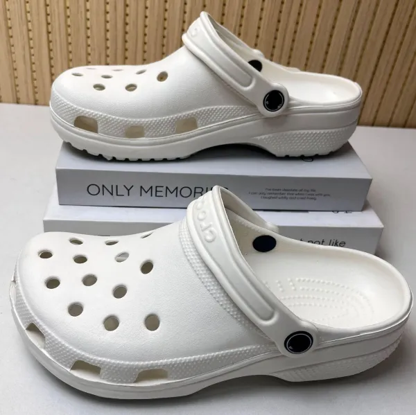 Crocs Classic Clog White Casual Shoes - 1