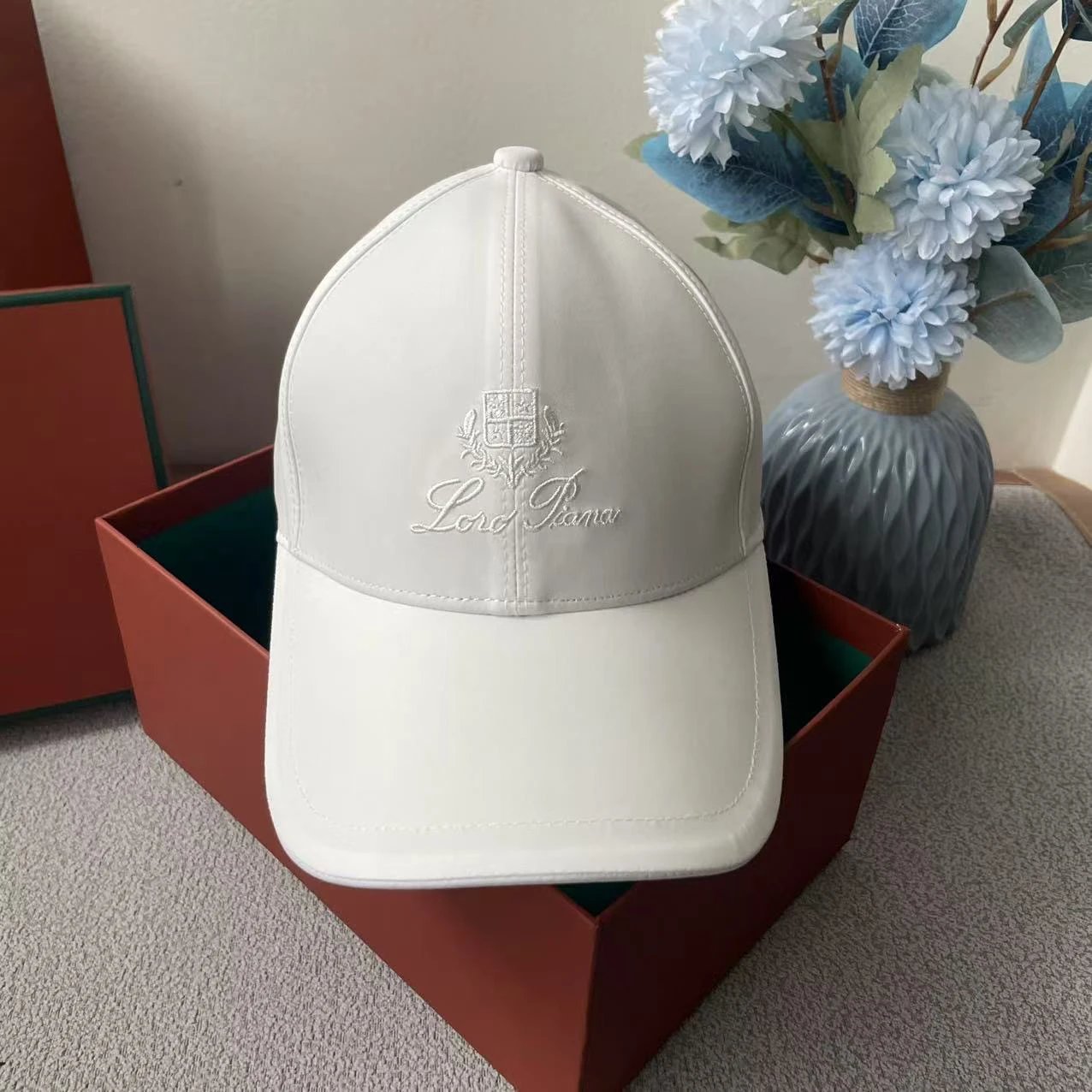 Loewe Baseball Cap Dusty Pink Embroidered Logo Cap - 5