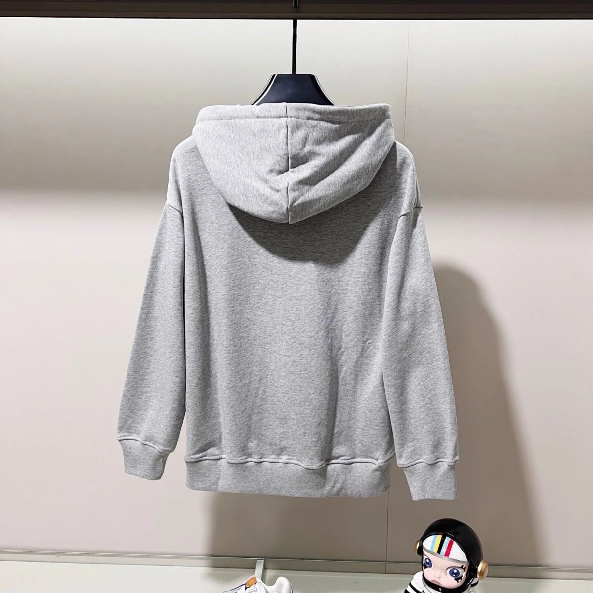 Loewe Anagram Logo Hoodie Gray - 7