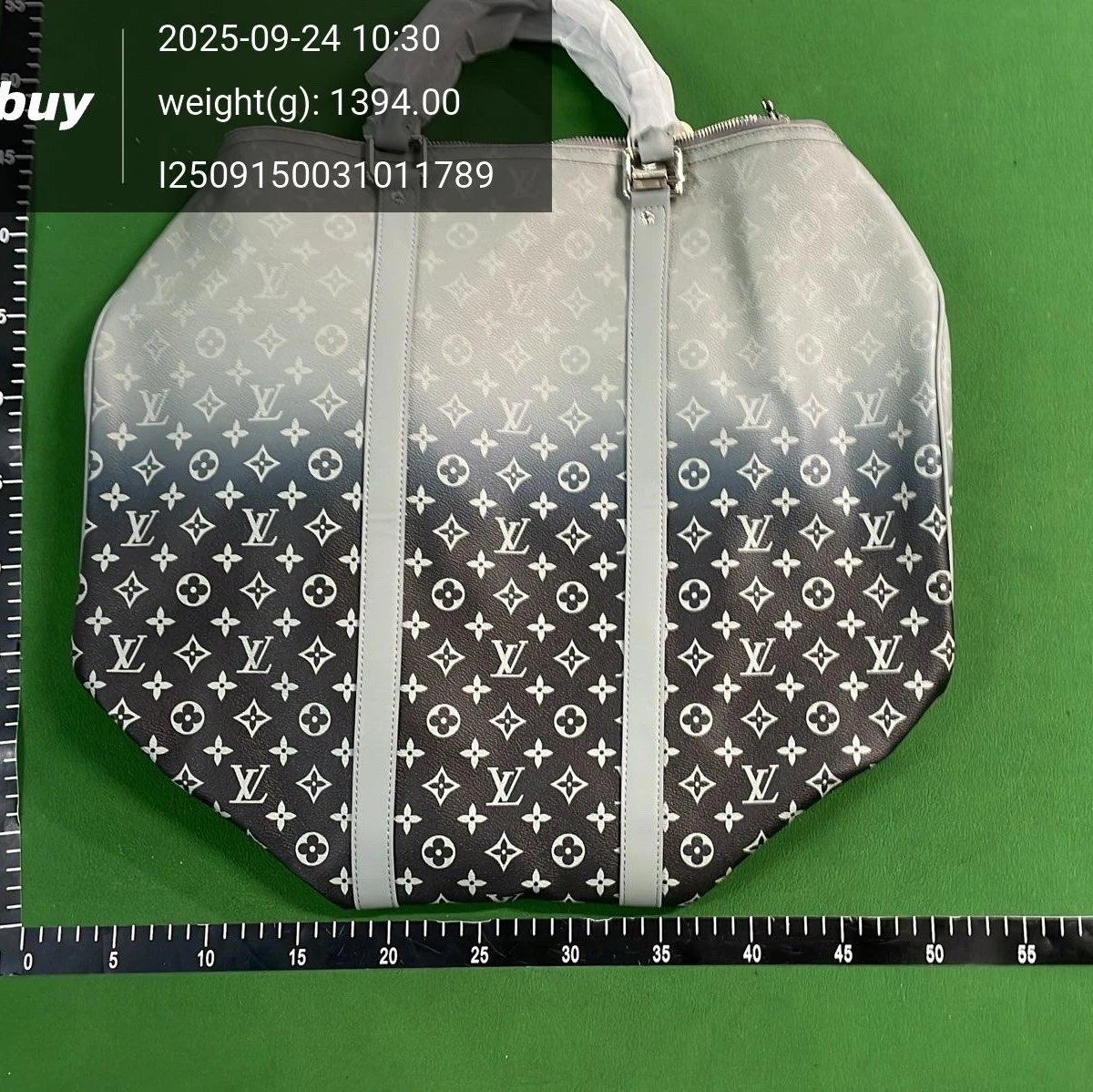 Travel bag 45cm white flower