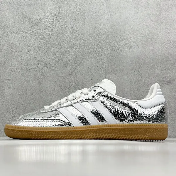 Adidas Originals Samba OG Silver Snake Print Sneakers - 1