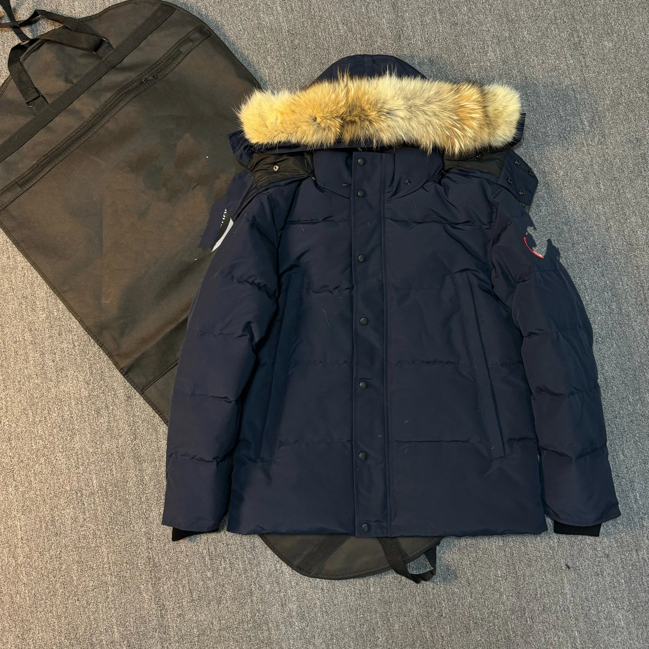 Navy with black badge