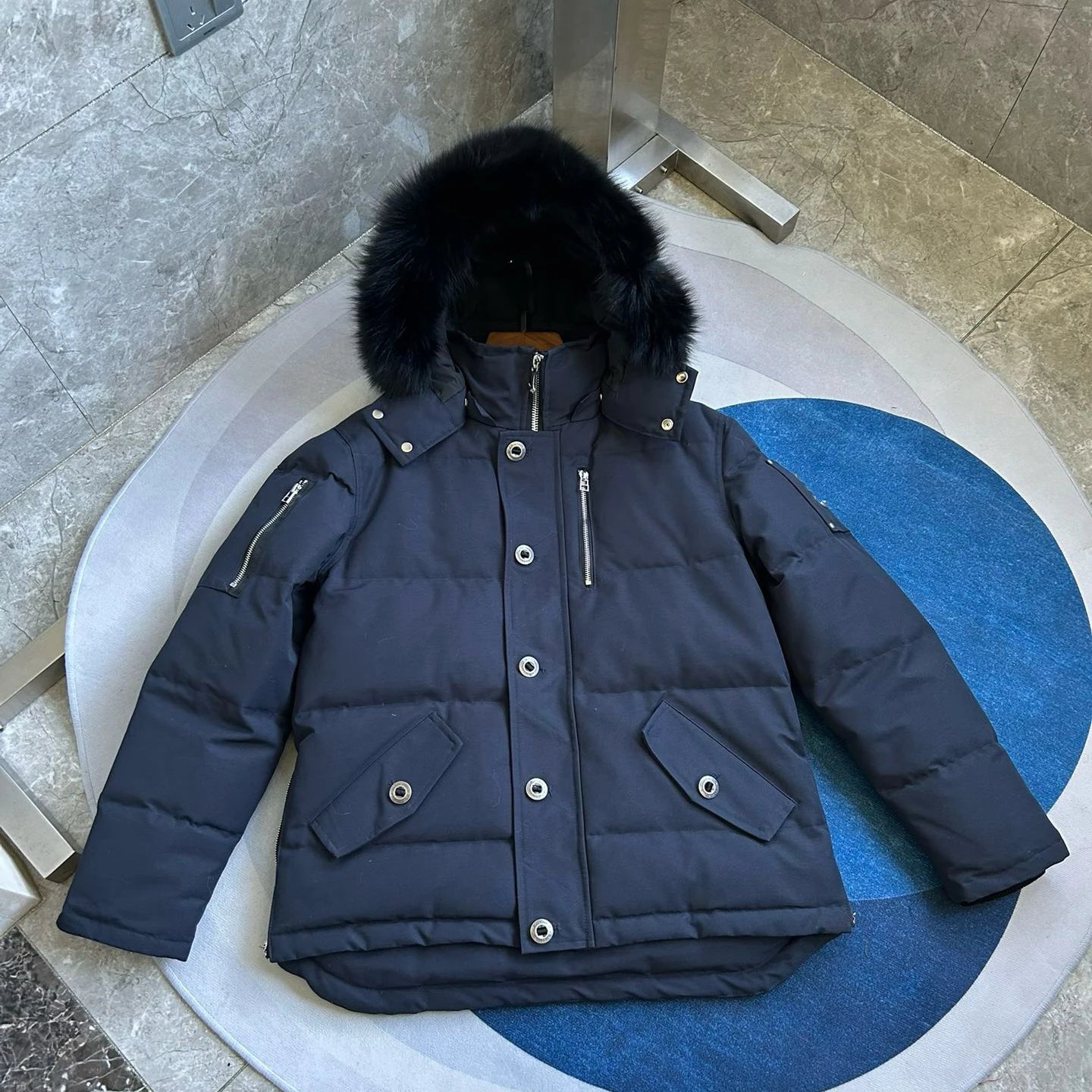 Jacket with Black and White Fur photo 6