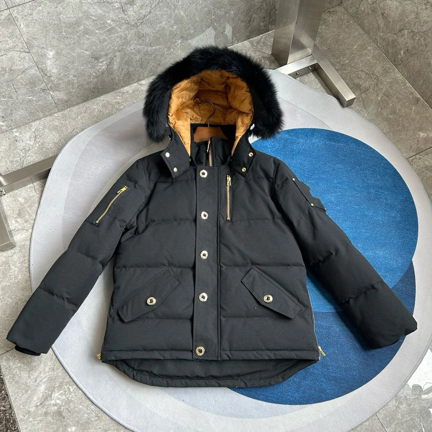Jacket with Black and White Fur photo 8