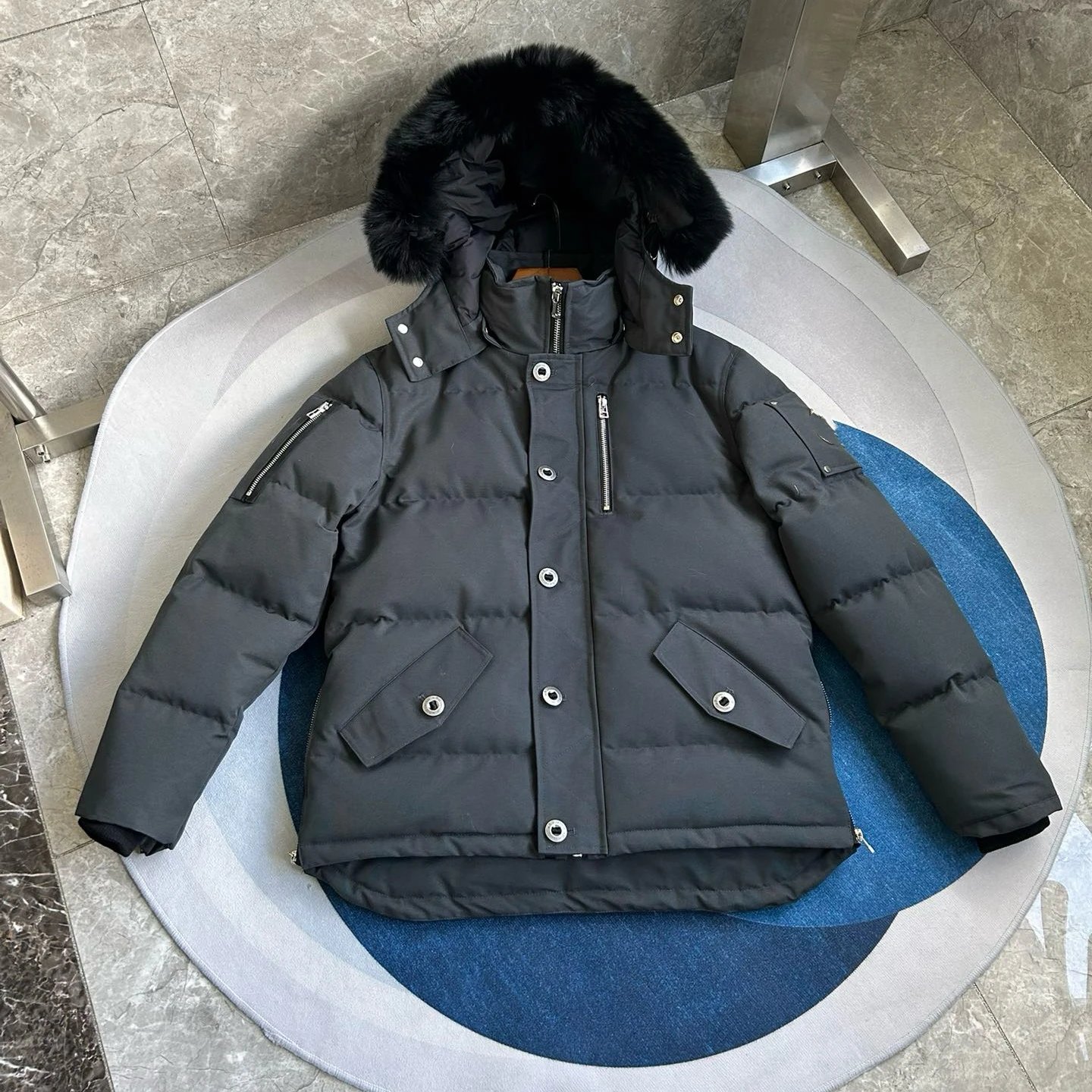 Jacket with Black and White Fur photo 2