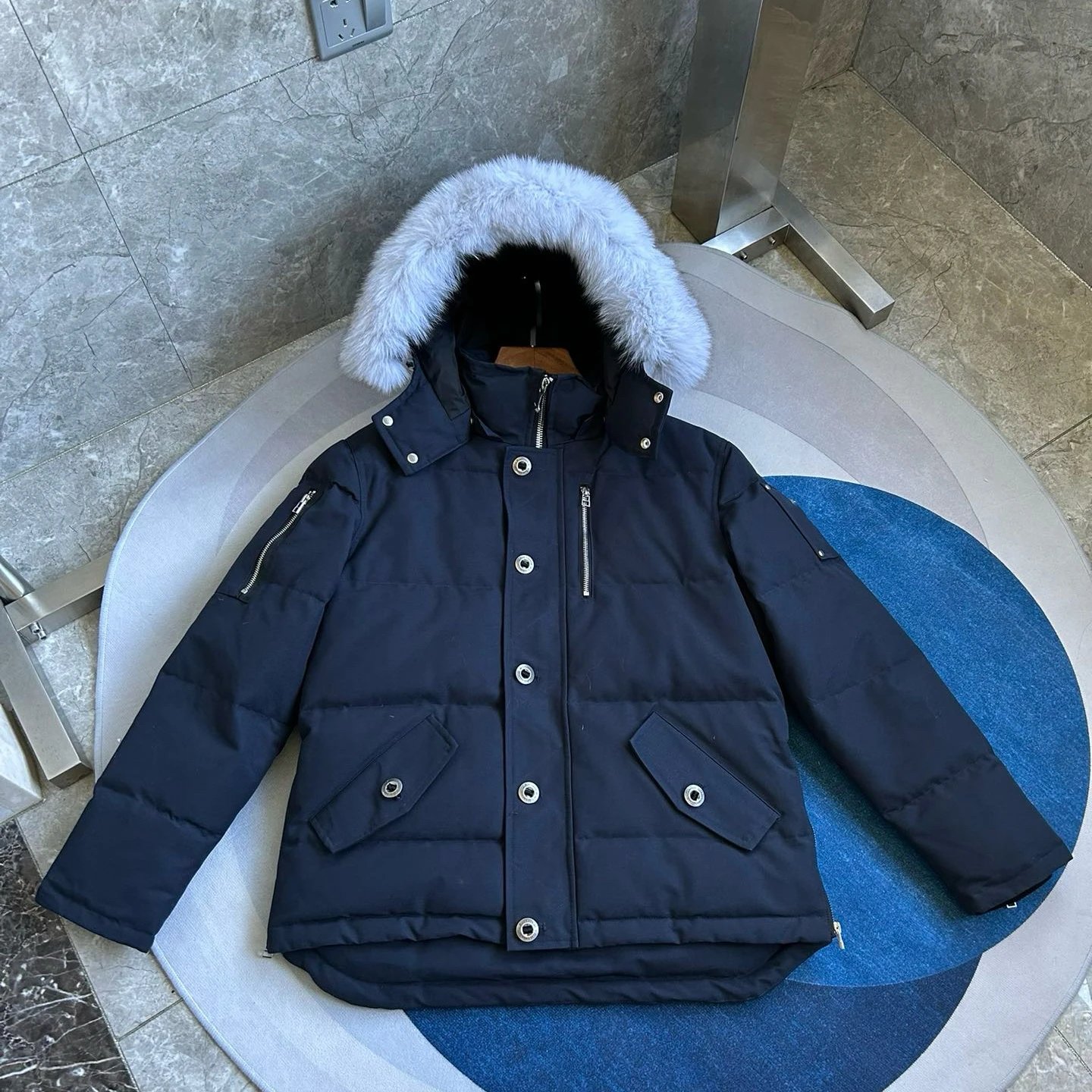 Jacket with Black and White Fur photo 7