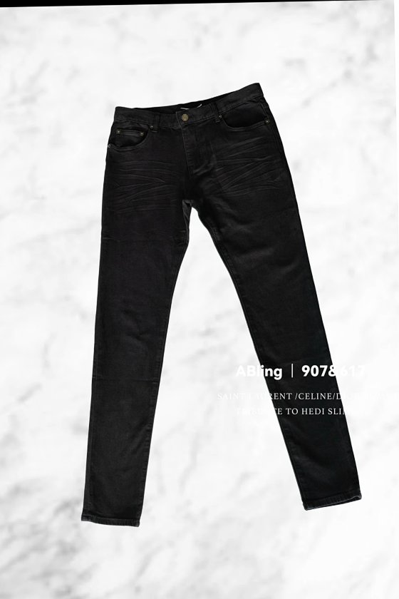 Spot "D02 black slim fit jeans with micro elastic and micro wax coating SLP style