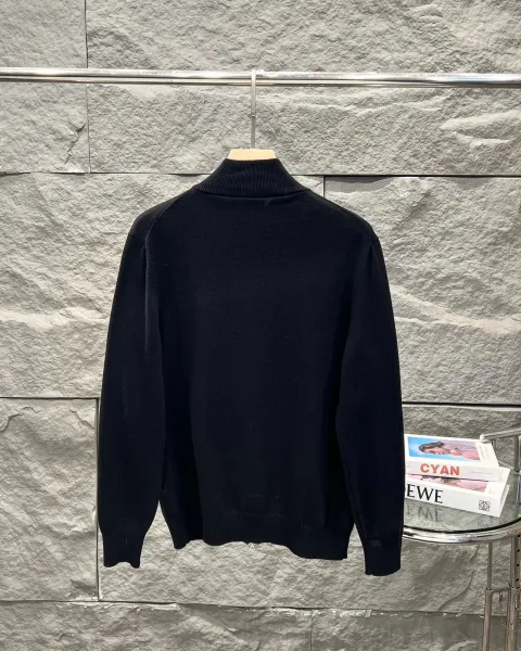 Lacoste V-Neck Collared Sweater Black - 13