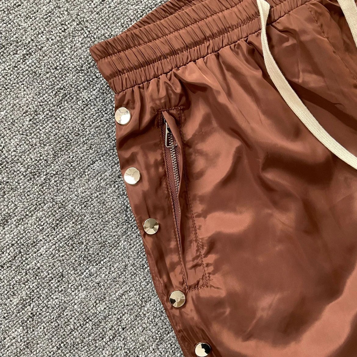 Saint Vanity Hooded Windbreaker Brown Outerwear - 26