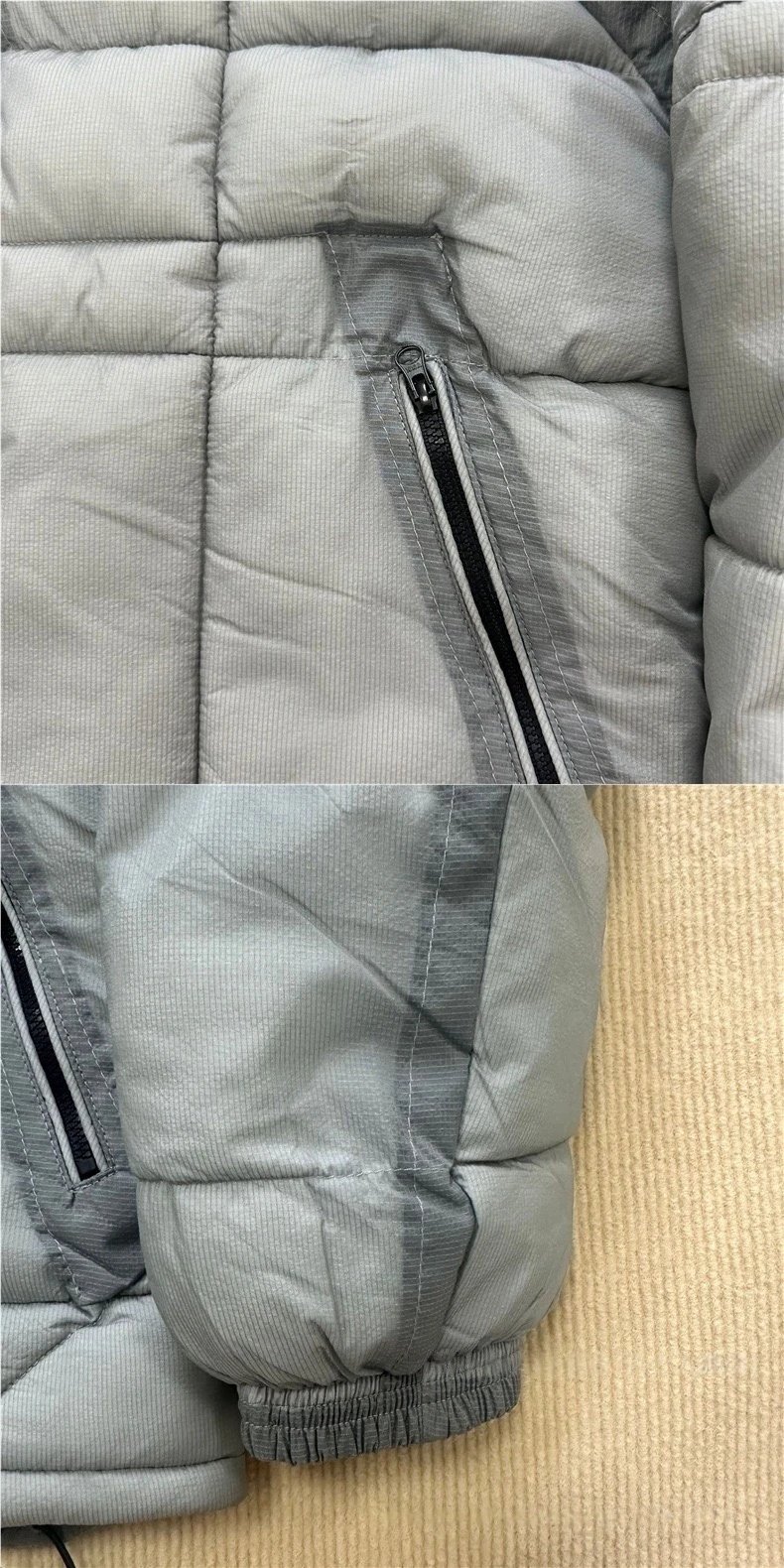 Plaid Quilted Bread Jacket Hoodie photo 8