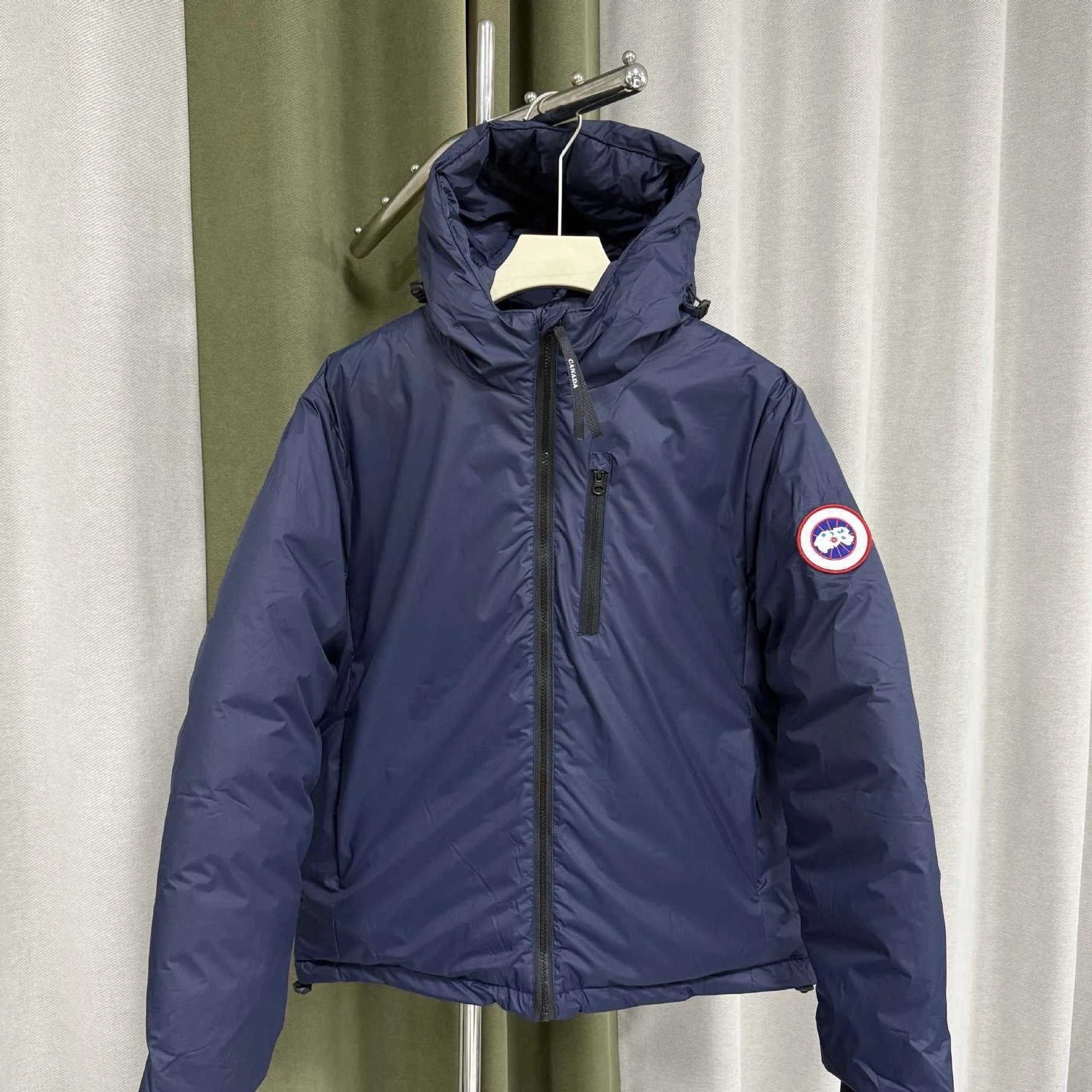 Arm Badge Down Parka Jacket photo 4