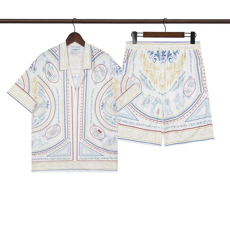 Beach flower shirt loose short sleeve shorts suit product image