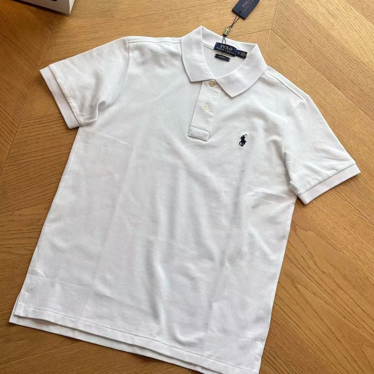 RL pony embroidered short-sleeved POLO shirt for men and women