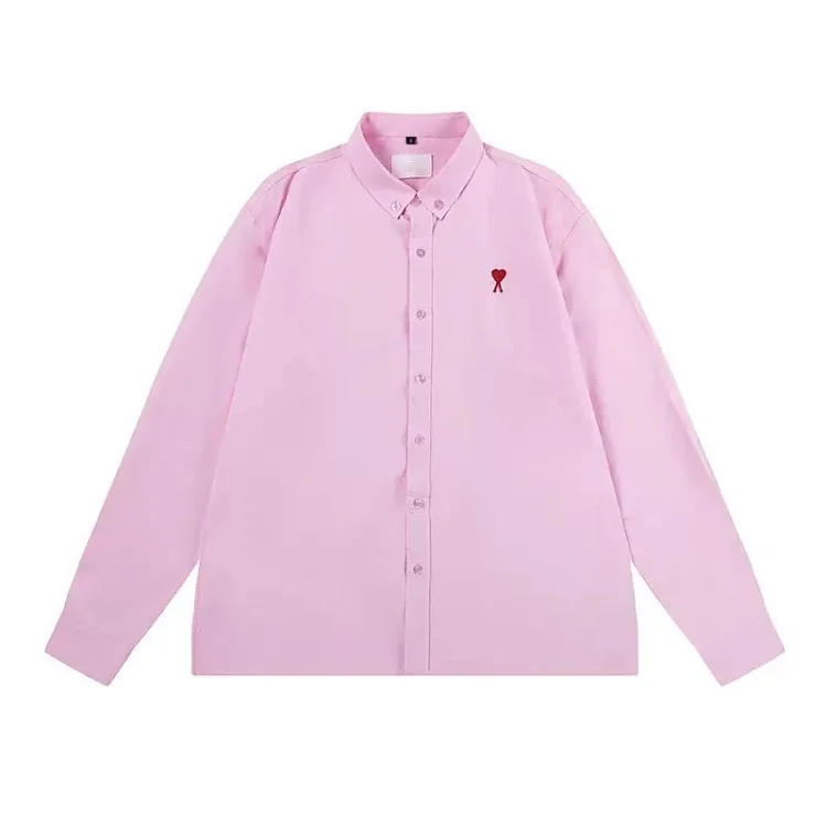 Love embroidered cotton shirt for men and women(pic22) Love embroidered cotton shirt for men and women